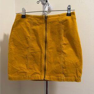 Forever 21 Mustard Mini Skirt